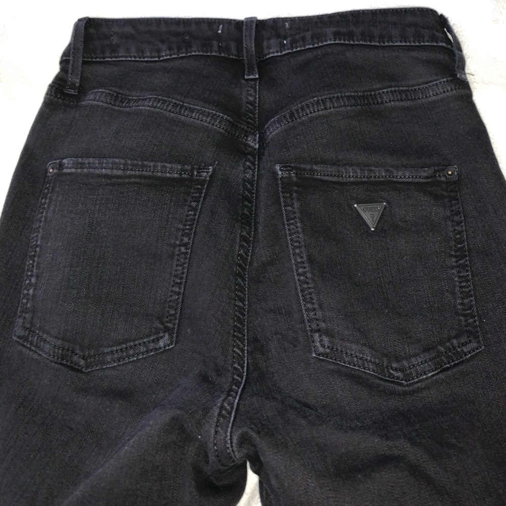 Guess Super High Rise Curvy Black Skinny Jean
